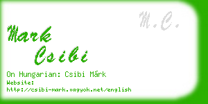 mark csibi business card